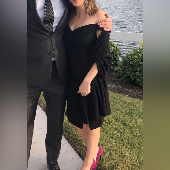 Lulus Black Sheath Dress - Picture 1 of 4